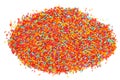 Sugar colorful sprinkles for decoration cake and bakery isolated