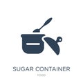 sugar container icon in trendy design style. sugar container icon isolated on white background. sugar container vector icon simple