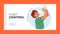 Sugar Control Landing Page Template. Female Character Feel Excessive Thirst, A Common Symptom Of Diabetes
