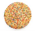 Sugar Cookie With Sprinkles Royalty Free Stock Photo