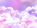 Sugar cotton candy cloud background