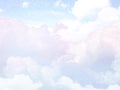 Sugar cotton pink clouds vector design background. Glamour fairytale backdrop Royalty Free Stock Photo