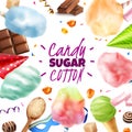 Sugar Cotton Sweets Frame