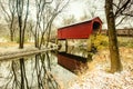 Sugar Creek Coverd Bridge Royalty Free Stock Photo