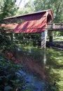 Sugar Creek Covered Bridge Royalty Free Stock Photo