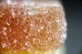 Sugar crystals on Jelly candy macro shot Royalty Free Stock Photo