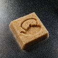 Sugar cube - brown Royalty Free Stock Photo