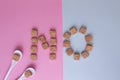 Sugar cubes arranged as word NO. Top view. Diet unhealty sweet addiction diabet concept Royalty Free Stock Photo