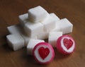 Sugar cubes Royalty Free Stock Photo