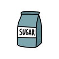 Sugar doodle icon, vector color line illustration Royalty Free Stock Photo