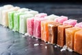 sugar-free candy options in a row Royalty Free Stock Photo