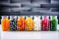 sugar-free candy options in a row Royalty Free Stock Photo