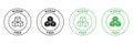 Sugar Free Green and Black Stamp Set. Zero Glucose Guarantee Icons. Food with No Added Sugar Label. Diabetic Product Royalty Free Stock Photo