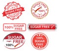 Sugar free labels, icons, badges