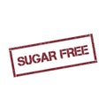 Sugar free rectangular stamp.