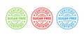 Sugar free rubber stamp. No sugar added icon. Vector illustration Royalty Free Stock Photo
