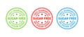 Sugar free stamp icon. Non sugar added label. Vector illustration Royalty Free Stock Photo