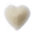 Sugar heart isolated on white background Royalty Free Stock Photo