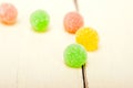 Sugar jelly fruit candy Royalty Free Stock Photo