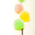 Sugar jelly fruit candy Royalty Free Stock Photo