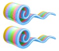 Sugar jelly strip. Chewing candy vector illustration.