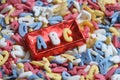 Sugar letters abc background Royalty Free Stock Photo