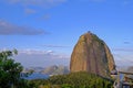 Sugar Loaf Mountain, Pao De Acucar, with the cable car, the bay and the Atlantic Ocean, Rio De Janeiro, Brazil Royalty Free Stock Photo