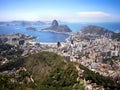 Sugar Loaf Mountain and Rio de Janeiro Cityscape, Brazil Royalty Free Stock Photo