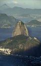 Sugar Loaf (PÃÂ£o de AÃÂ§ucar) and Urca district in Rio de Janeiro, Brazil. Royalty Free Stock Photo