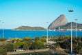 Sugar loaf view from Flamengo Beach in Rio de Janeiro Royalty Free Stock Photo