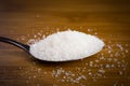 Sugar pile spoon Royalty Free Stock Photo