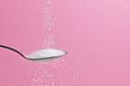 Sugar Pouring From A Spoon Royalty Free Stock Photo