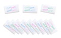 Sugar Sachets White Sweeteners Packets Royalty Free Stock Photo