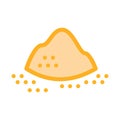 Sugar Sand Heap Icon Vector Outline Illustration