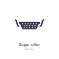 sugar sifter icon. isolated sugar sifter icon vector illustration from kitchen collection. editable sing symbol can be use for web