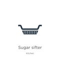 Sugar sifter icon vector. Trendy flat sugar sifter icon from kitchen collection isolated on white background. Vector illustration