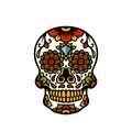 Sugar Skull Collection With Shield Symbols and Floral