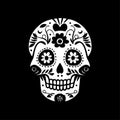 Sugar skull - high quality vector logo - vector illustration ideal for t-shirt graphic Royalty Free Stock Photo