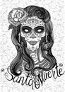 Sugar skull lady