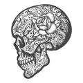 Sugar Skull Tattoo Illustration