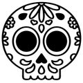 Sugar skull vector eps Hand drawn, Vector, Eps, Logo, Icon, silhouette Illustration by crafteroks for different uses. Visit my web