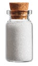 Sugar spice in a little bottle isolated on white