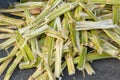 Sugarcane bagasse, nature fiber recycle for biofuel. Royalty Free Stock Photo