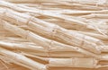 Sugarcane bagasse - the waste of sugar manufacture Royalty Free Stock Photo