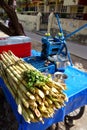 Sugarcane Juice Hand Press Royalty Free Stock Photo