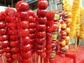 sugarcoated haws on a stick