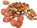 Sugared Almond and Almond Nougat. Royalty Free Stock Photo