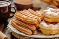 Sugared Churros with Chocolate Dip