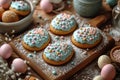 Sugared Cookies and Painted Eggs, a Symphony of Spring\'s Finest Treats, Easter\'s Edible Elegance