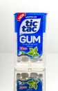 Sugarfree Tic Tac gum isolated on gradient background. Royalty Free Stock Photo